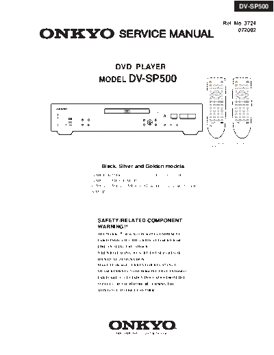 ONKYO hfe onkyo dv-sp500 service en  ONKYO DVD DV-SP500 hfe_onkyo_dv-sp500_service_en.pdf