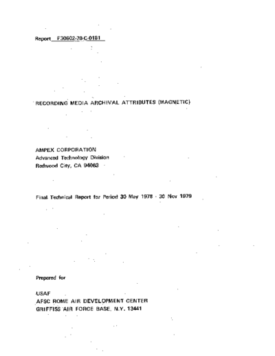 ampex Recording Media Archiving Attributes Nov79  . Rare and Ancient Equipment ampex Recording_Media_Archiving_Attributes_Nov79.pdf