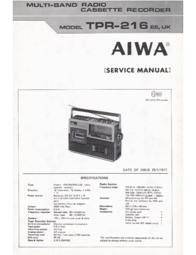 AIWA hfe   tpr-216 service en  AIWA Audio TPR-216 hfe_aiwa_tpr-216_service_en.pdf