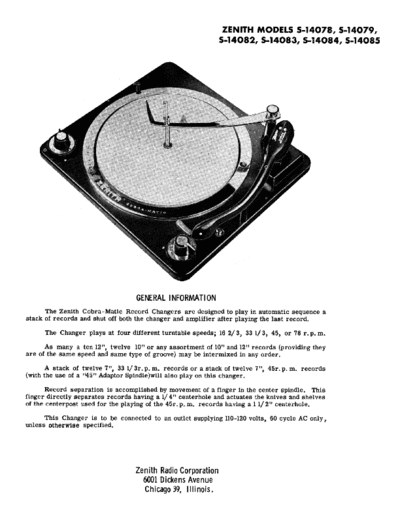 ZENITH ve zenith cobra-matic service info en  ZENITH Audio Cobra-Matic ve_zenith_cobra-matic_service_info_en.pdf