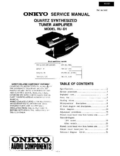 ONKYO hfe onkyo ru-d1 service en  ONKYO Audio RU-D1 hfe_onkyo_ru-d1_service_en.pdf