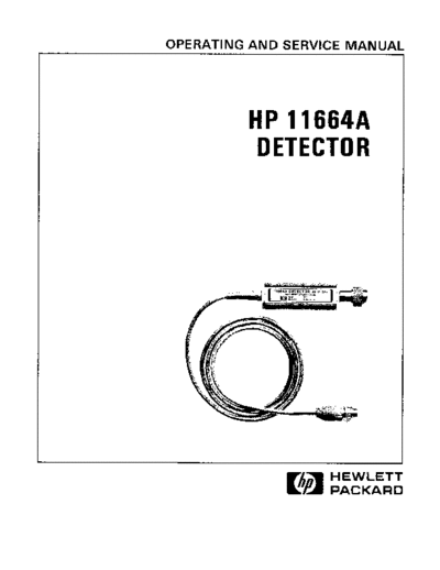 HP 11664A manual  HP 11664A manual.pdf