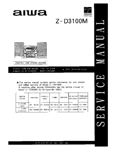 AIWA z-d3100  AIWA Audio z-d3100.pdf