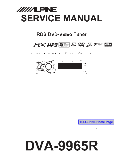 ALPINE alpine dva-9965r sm  ALPINE Car Audio DVA-9965R alpine_dva-9965r_sm.pdf