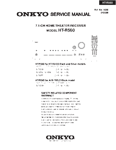 ONKYO hfe onkyo ht-r560 service  ONKYO Audio HT-R560 hfe_onkyo_ht-r560_service.pdf