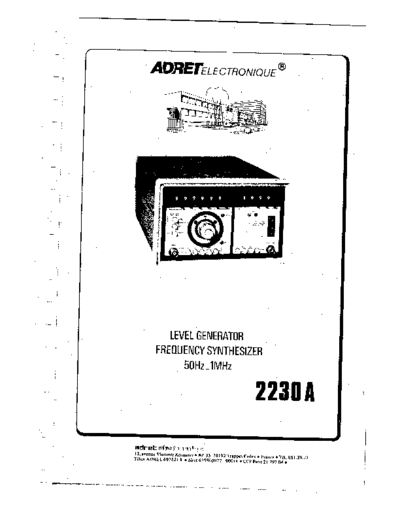 ADRET Adret 2230-A service manual  ADRET Audio 2230A Adret_2230-A_service_manual.pdf