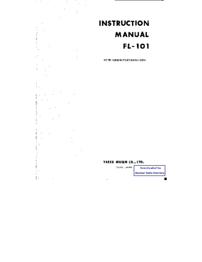 YAESU FL101 user  YAESU FL-101 FL101_user.pdf