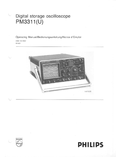 Philips pm3311 user  Philips pm3311_user.pdf