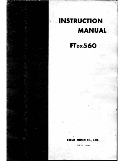 YAESU ftdx560  YAESU FTDX-560 ftdx560.pdf