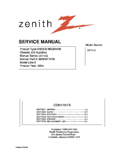 ZENITH hfe zenith dvt412 service en  ZENITH Audio DVT412 hfe_zenith_dvt412_service_en.pdf