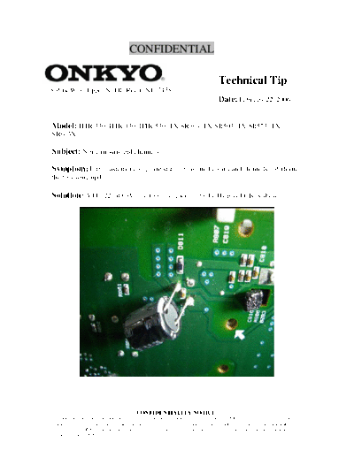 ONKYO htp530 noise tech tip 200  ONKYO Audio HT-R330 htp530_noise_tech_tip_200.pdf