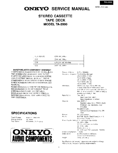 ONKYO hfe onkyo ta-2000 service  ONKYO Audio TA-2000 hfe_onkyo_ta-2000_service.pdf