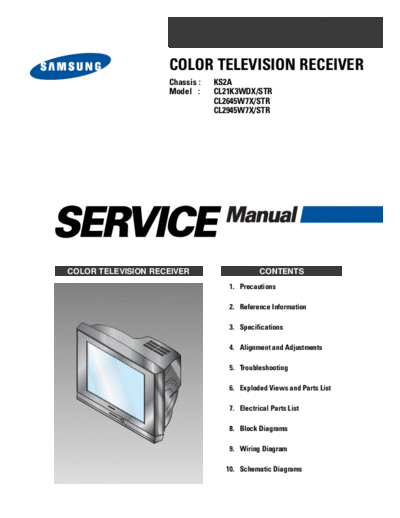 Samsung Samsung CL21K3WDX CL2645W7X CL2945W7X [SM]  Samsung Monitor Samsung_CL21K3WDX_CL2645W7X_CL2945W7X_[SM].pdf