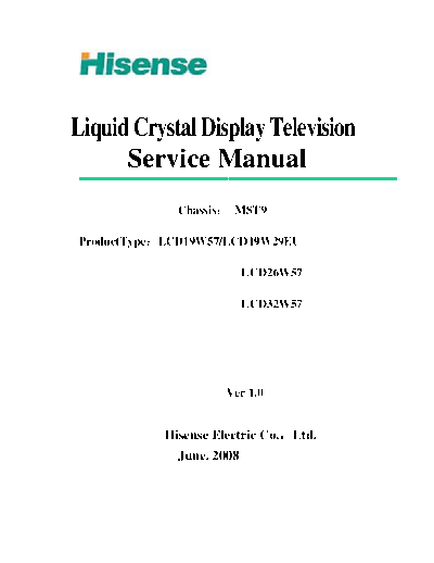 HISENSE LCD19W57-LCD19W29EU-LCD26W57  HISENSE LCD LCD19W29EU LCD19W57-LCD19W29EU-LCD26W57.pdf