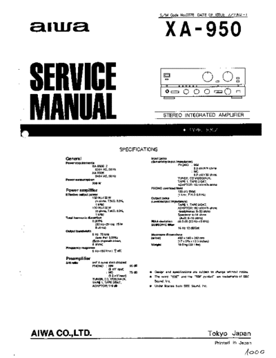 AIWA hfe aiwa xa-950 service en  AIWA Audio XA-950 hfe_aiwa_xa-950_service_en.pdf