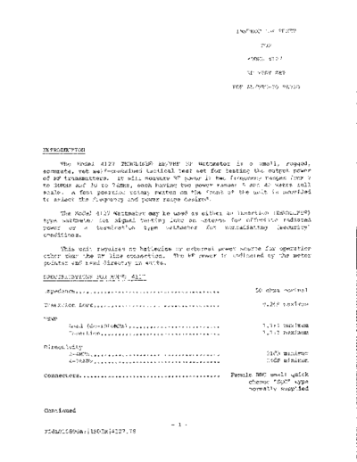 Bird BIRD 4127 RF Test Set [for AN PRC-70 Radio] (addendum)  Bird BIRD 4127 RF Test Set [for AN_PRC-70 Radio] (addendum).pdf