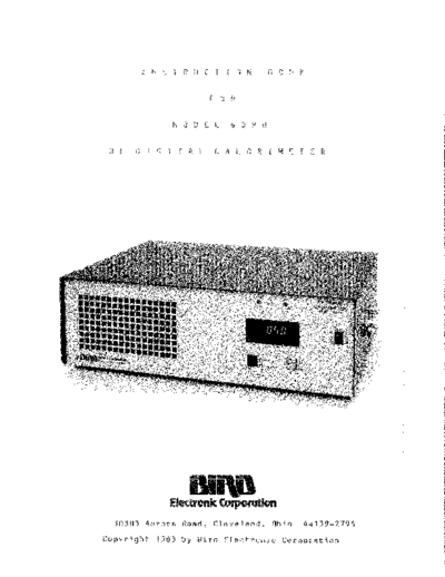 Bird BIRD 6090 RF Digital Calorimeter (1983) WW  Bird BIRD 6090 RF Digital Calorimeter (1983) WW.pdf