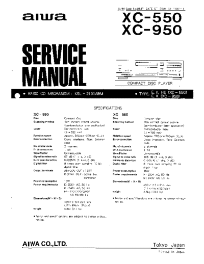 AIWA hfe aiwa xc-550 950 service  AIWA Audio XC-950 hfe_aiwa_xc-550_950_service.pdf