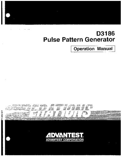 Advantest ADV D3186 Operation  Advantest ADV D3186 Operation.pdf