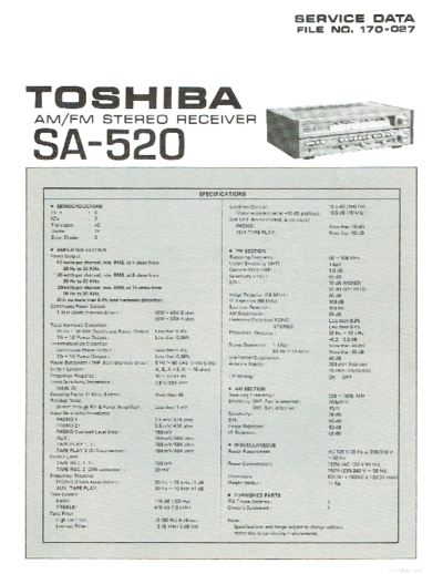 TOSHIBA hfe toshiba sa-520 service en  TOSHIBA Audio SA-520 hfe_toshiba_sa-520_service_en.pdf