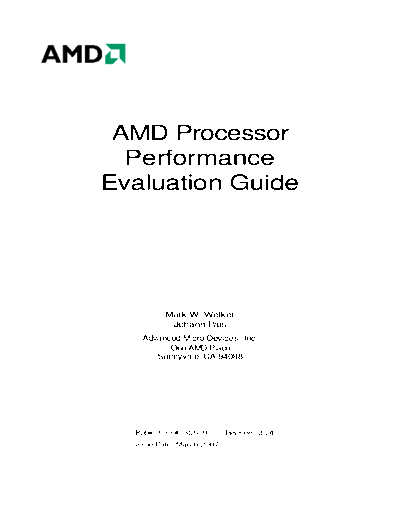 AMD AMD Processor Performance Eval Guide. [rev.3.74].[2007-03]  AMD _Performance AMD Processor Performance Eval Guide. [rev.3.74].[2007-03].pdf