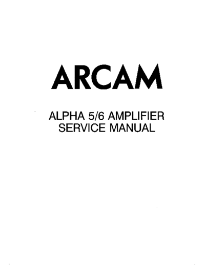 ARCAM hfe arcam alpha 5 6 service en  ARCAM Alpha 5 hfe_arcam_alpha_5_6_service_en.pdf