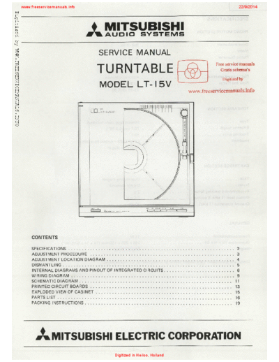 MITSUBISHI mitsubishi lt-15v sm  MITSUBISHI Audio LT-15V mitsubishi_lt-15v_sm.pdf