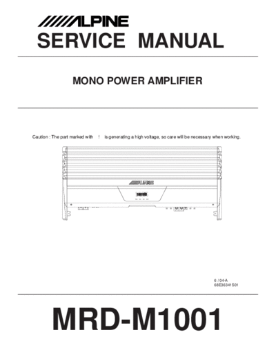 ALPINE hfe   mrd-m1001 service en  ALPINE Car Audio MRD-M1001 hfe_alpine_mrd-m1001_service_en.pdf