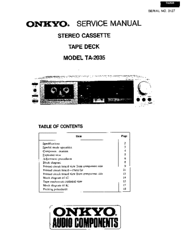 ONKYO hfe onkyo ta-2035 service  ONKYO Audio TA-2035 hfe_onkyo_ta-2035_service.pdf