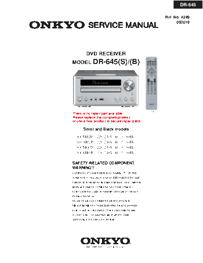 ONKYO hfe   dr-645 service en  ONKYO Audio DR-645 hfe_onkyo_dr-645_service_en.pdf