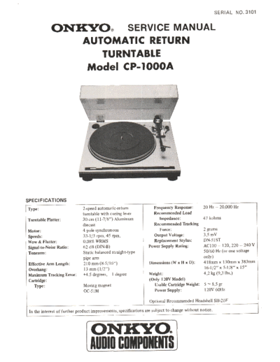 ONKYO Onkyo-CP-1000-A-Service-Manual  ONKYO Audio CP-700 Onkyo-CP-1000-A-Service-Manual.pdf