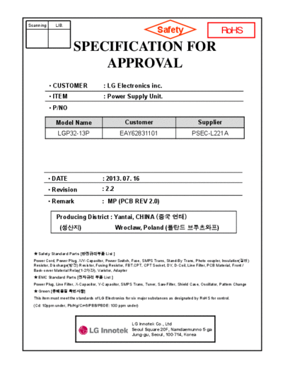 LG LGP32-13P+EAY62831101+PSEC-L221A  LG LCD EAY62831101 LGP32-13P+EAY62831101+PSEC-L221A.pdf