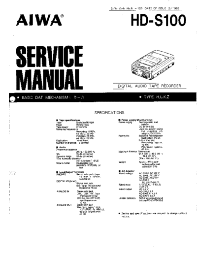 AIWA hfe   hd-s100 service en  AIWA Audio HD-S100 hfe_aiwa_hd-s100_service_en.pdf