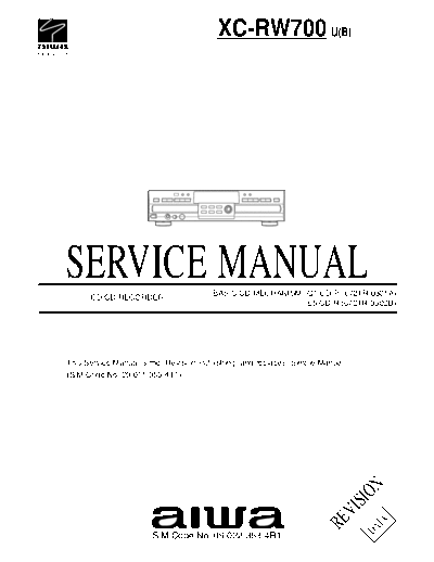 AIWA hfe aiwa xc-rw700 service  AIWA Audio XC-RW700 hfe_aiwa_xc-rw700_service.pdf