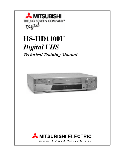 MITSUBISHI hs hd1100u training manual 438  MITSUBISHI Proj TV HS-HD1100U_Training_Manual hs_hd1100u_training_manual_438.pdf