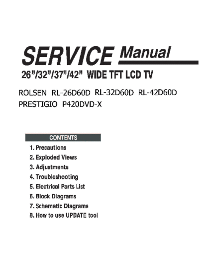 PRESTIGIO RL-26 32 42D60-part1=Prestigio P420DVD-X (PLYM01 main)  PRESTIGIO LCD PLYM01 chassis RL-26_32_42D60-part1=Prestigio_P420DVD-X_(PLYM01_main).pdf