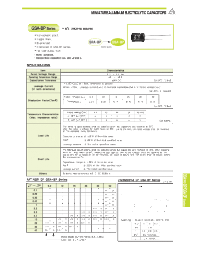 Samyoung [bi-polar radial] GSA-BP Series  . Electronic Components Datasheets Passive components capacitors Samyoung Samyoung [bi-polar radial] GSA-BP Series.pdf