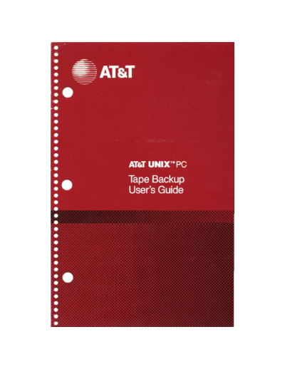 AT&T 999-300-216IS Tape Backup Users Guide 1985  AT&T 3b1 999-300-216IS_Tape_Backup_Users_Guide_1985.pdf