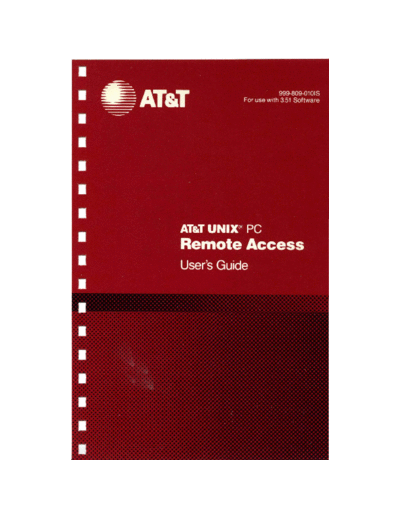AT&T 999-809-010IS UNIX PC Remote Access 1986  AT&T 3b1 999-809-010IS_UNIX_PC_Remote_Access_1986.pdf