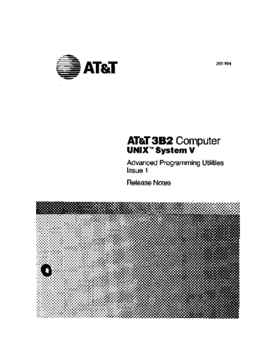AT&T 307-184 3B2 Advanced Programming Utilities 1986  AT&T 3b2 307-184_3B2_Advanced_Programming_Utilities_1986.pdf
