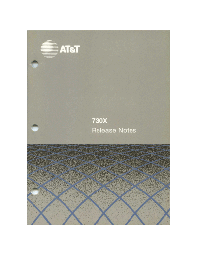 AT&T 999-300-658 730X Release Notes Nov89  AT&T 730 999-300-658_730X_Release_Notes_Nov89.pdf