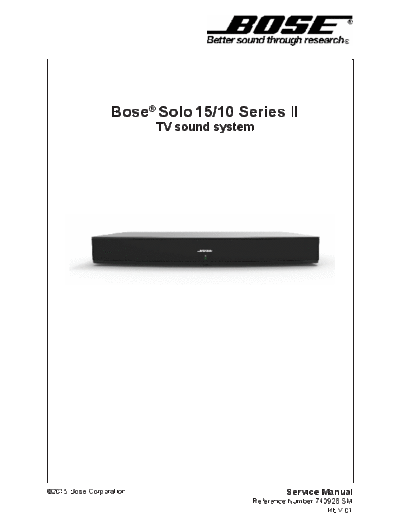 BOSE Bose Solo-15 Solo-10 Series-II sm  BOSE Audio SOLO-10 SERIES-II Bose_Solo-15_Solo-10_Series-II_sm.pdf