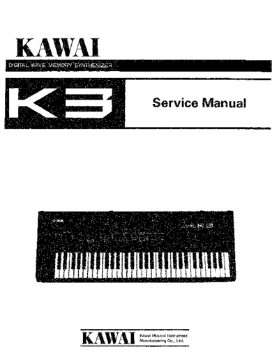 KAWAI KAWAI K3 SERVICE MANUAL  KAWAI K3 KAWAI_K3_SERVICE_MANUAL.pdf
