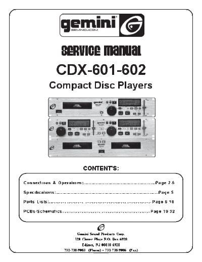 GEMINI hfe   cdx-601 602 service  GEMINI Audio CDX-601 hfe_gemini_cdx-601_602_service.pdf