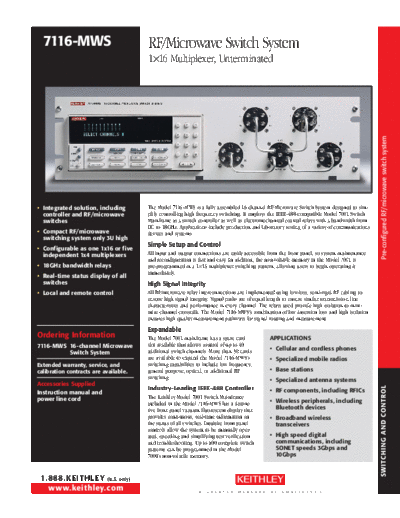 Keithley 7116-MWS  Keithley 70xx 7116-MWS.pdf