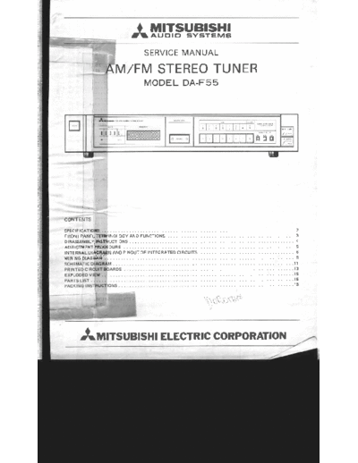 MITSUBISHI daf55  MITSUBISHI Audio DA-F55 daf55.pdf