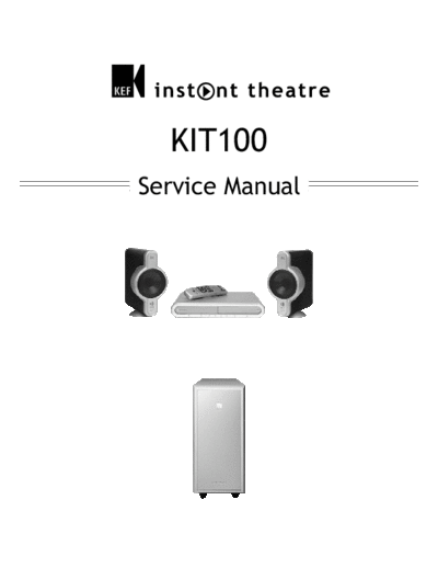 KEF KEF Kit100 SM  KEF Audio KIT 100 KEF Kit100 SM.pdf