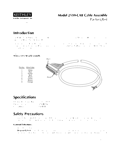 Keithley pa707b(Model2510CAB)  Keithley 2510 pa707b(Model2510CAB).pdf