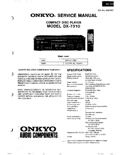 ONKYO hfe onkyo dx-7310 service en  ONKYO Audio DX-7310 hfe_onkyo_dx-7310_service_en.pdf