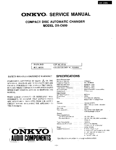 ONKYO hfe   dx-c600 service en  ONKYO Audio DX-C600 hfe_onkyo_dx-c600_service_en.pdf